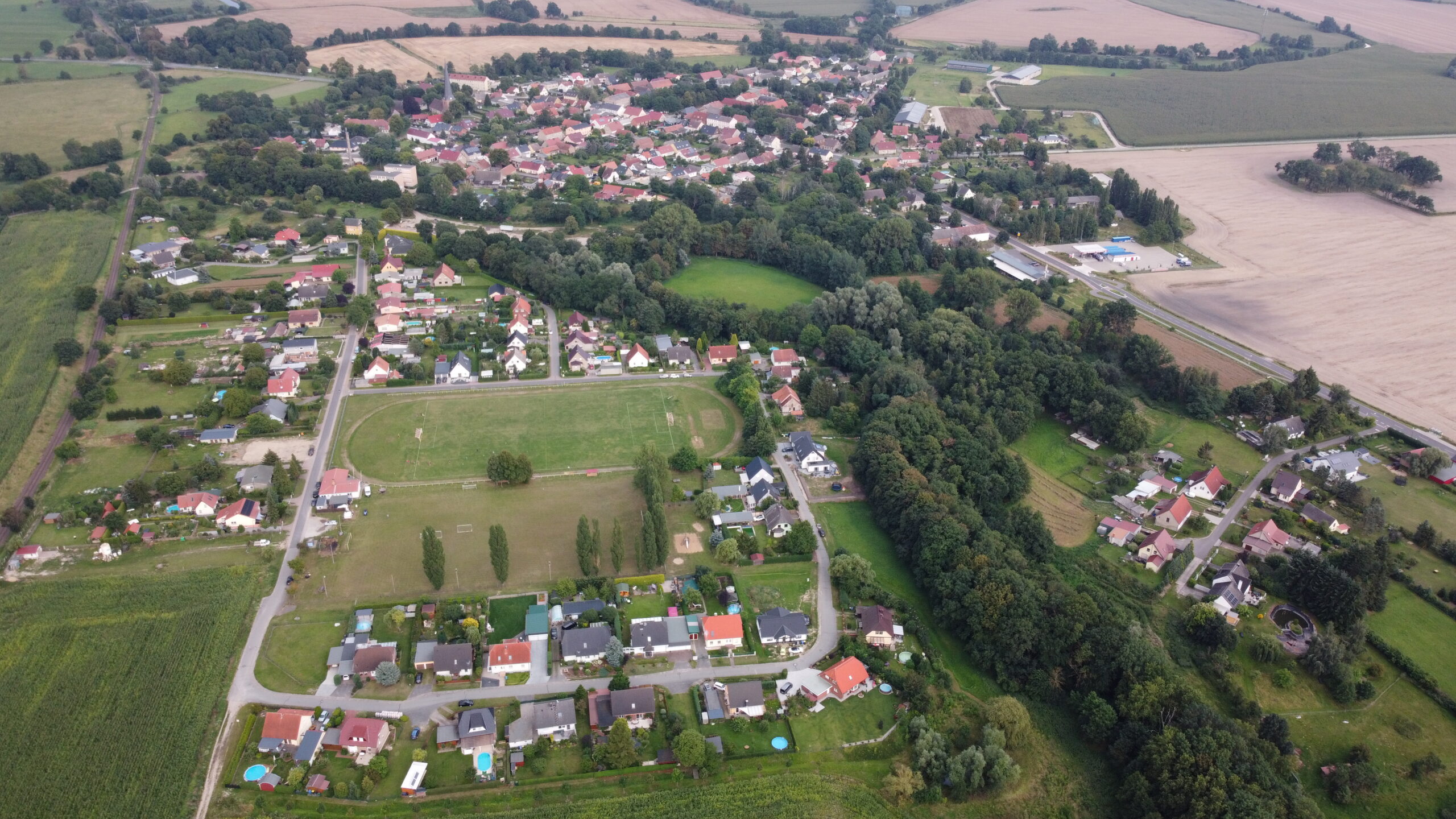 Luftbild Wildberg Gemeinde Temnitztal 2021