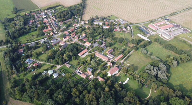 Luftbild Garz Gemeinde Temnitztal 2021