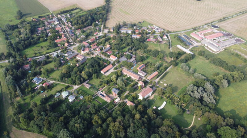 Luftbild Garz Gemeinde Temnitztal 2021