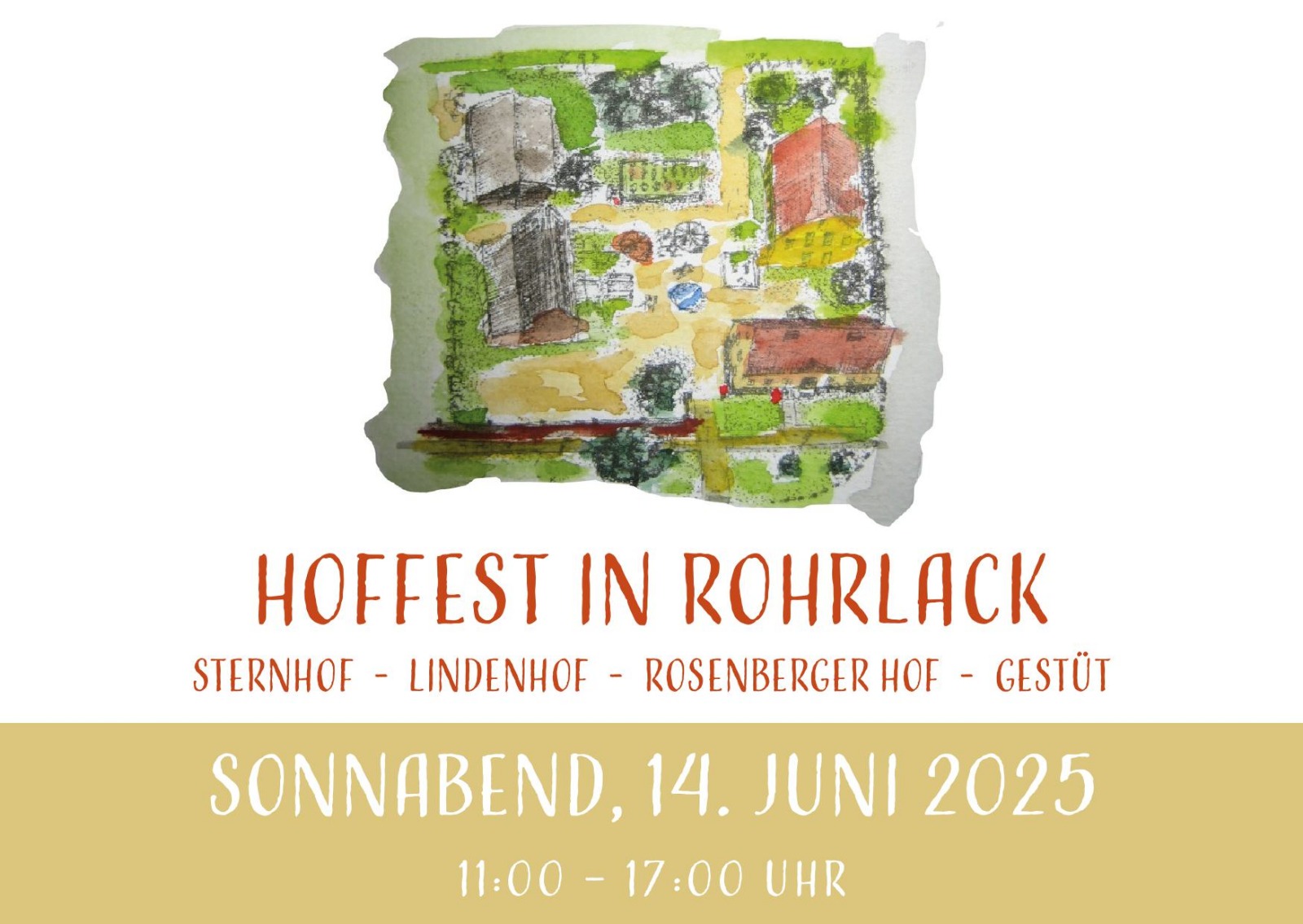 Hoffest Rohrlack 2025 Flyer