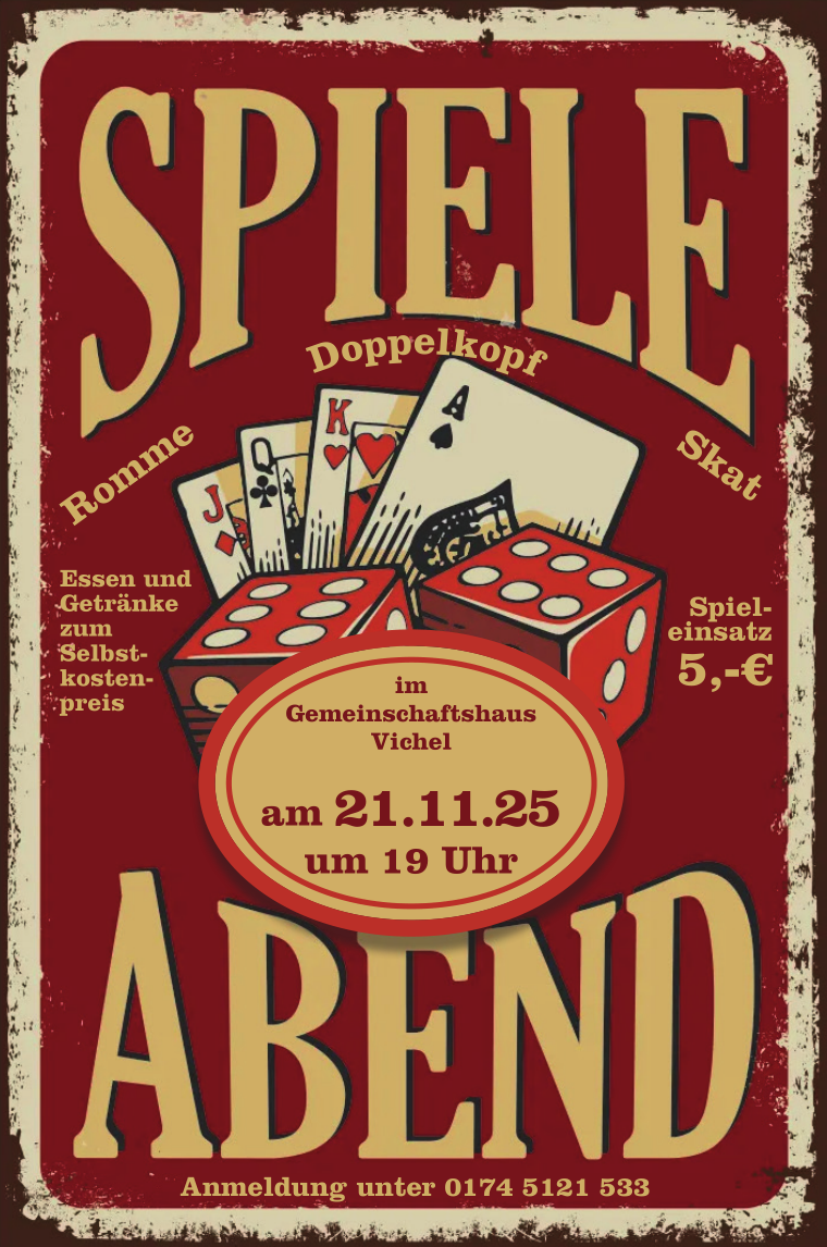 Spieleabend Vichel 2025