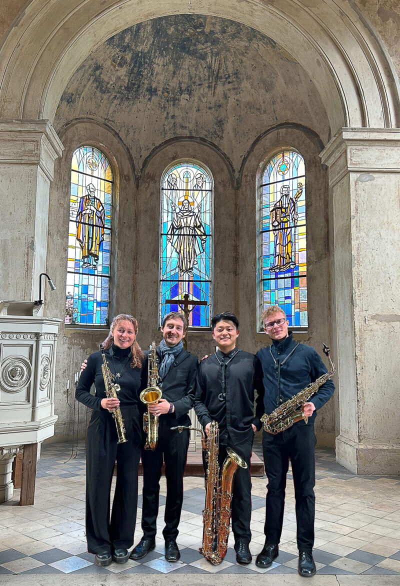 Saxophon Quartett Gingko in der Kirche Vichel